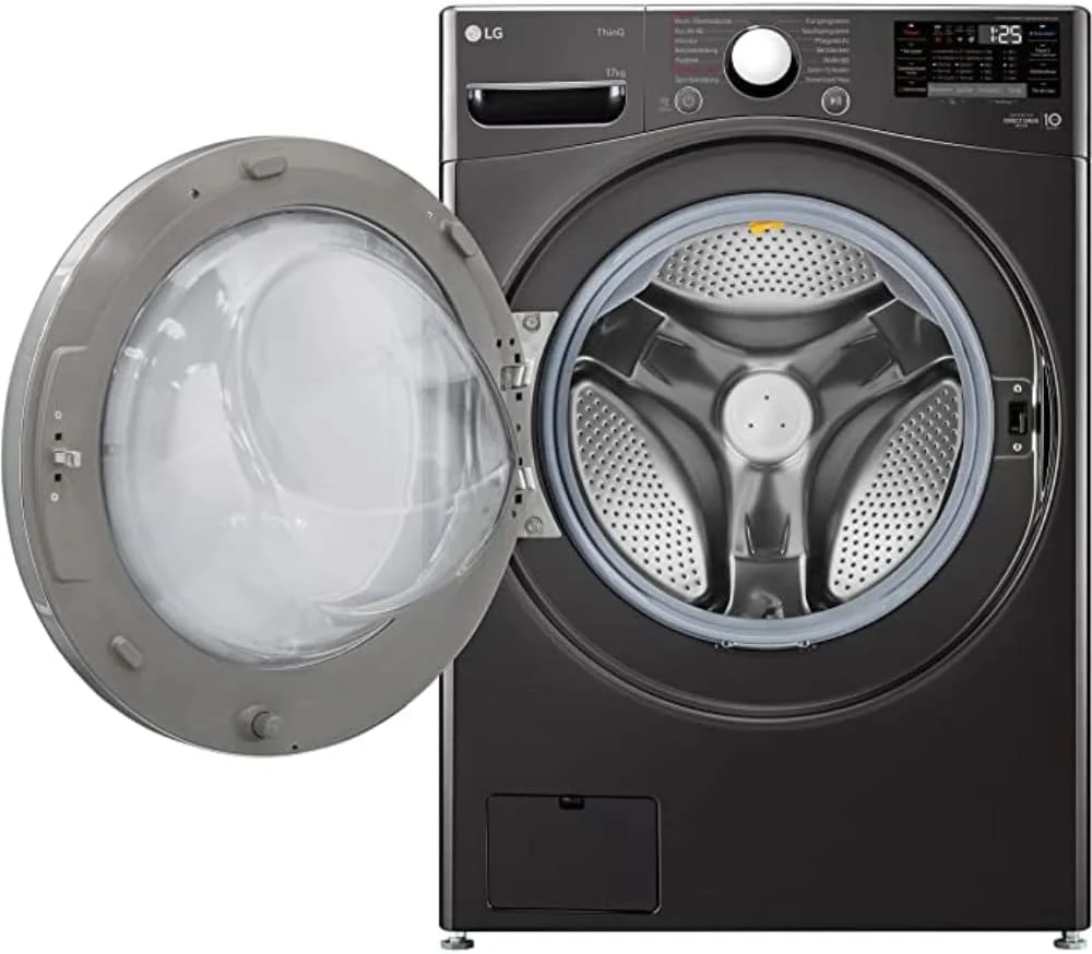 LG F4WV7080, Klasse A, Voorlader Wasmachine 8 kg, 1400 tpm, AI Direct Drive, Wi-Fi, Dieptereiniging met Stoom, Grote Capaciteit, TRIPLE A, Veiligheidsglas Buitendeur, 62 x 60 x 85 cm ? Wit
