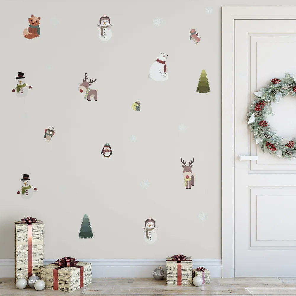 Christmas Window Stickers, Christmas Wall Decals