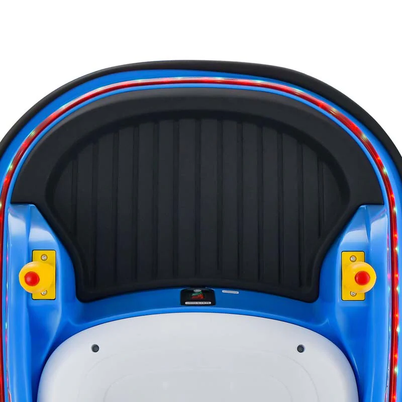 12V Toddler Bumping Car, Battery Powered Baby Ride on Bumper Car with Dual Joysticks, Flashing LED Light & 360 Degree Spin
