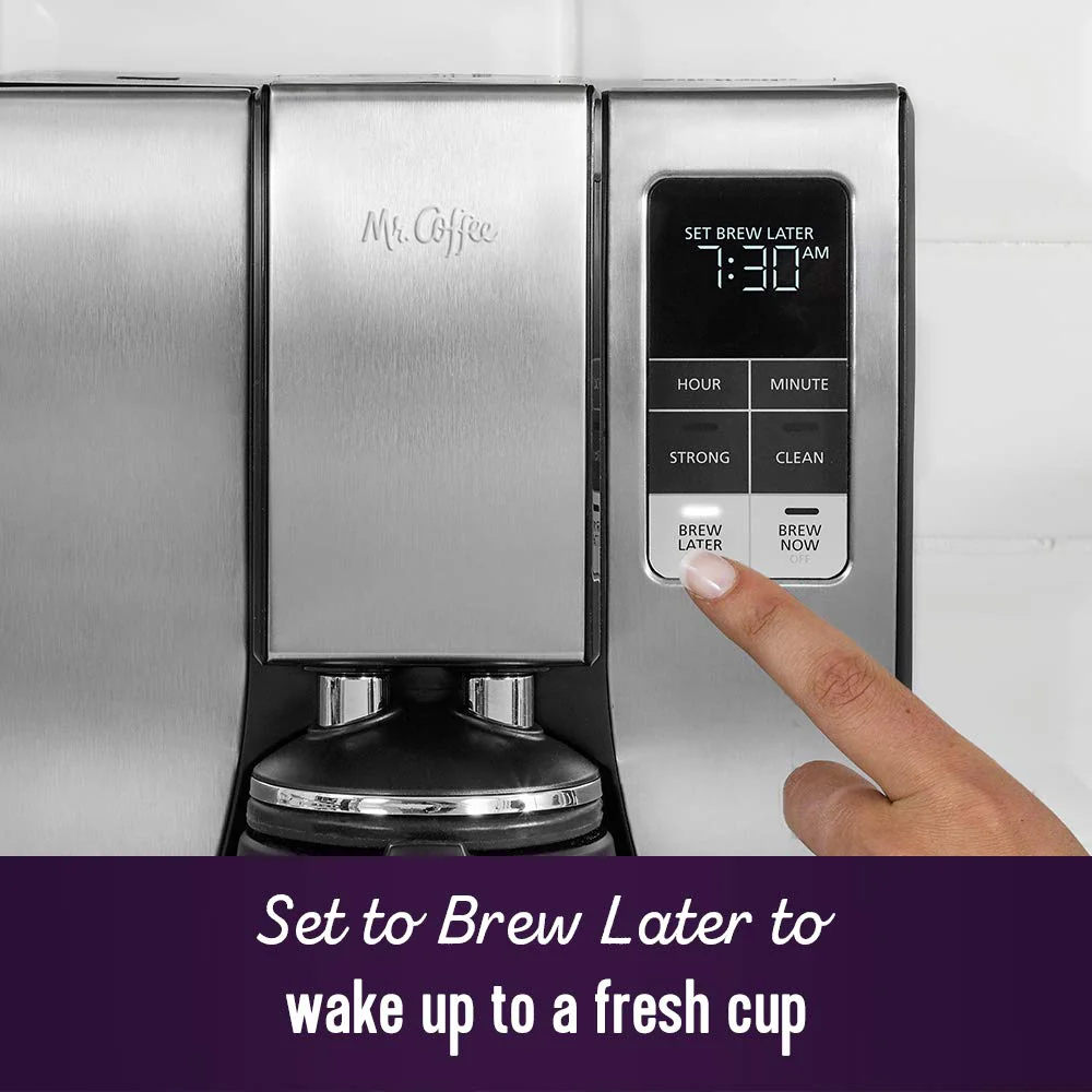 Mr. Coffee 10-Cup Programmable Coffee Maker, Insulated Thermal Carafe