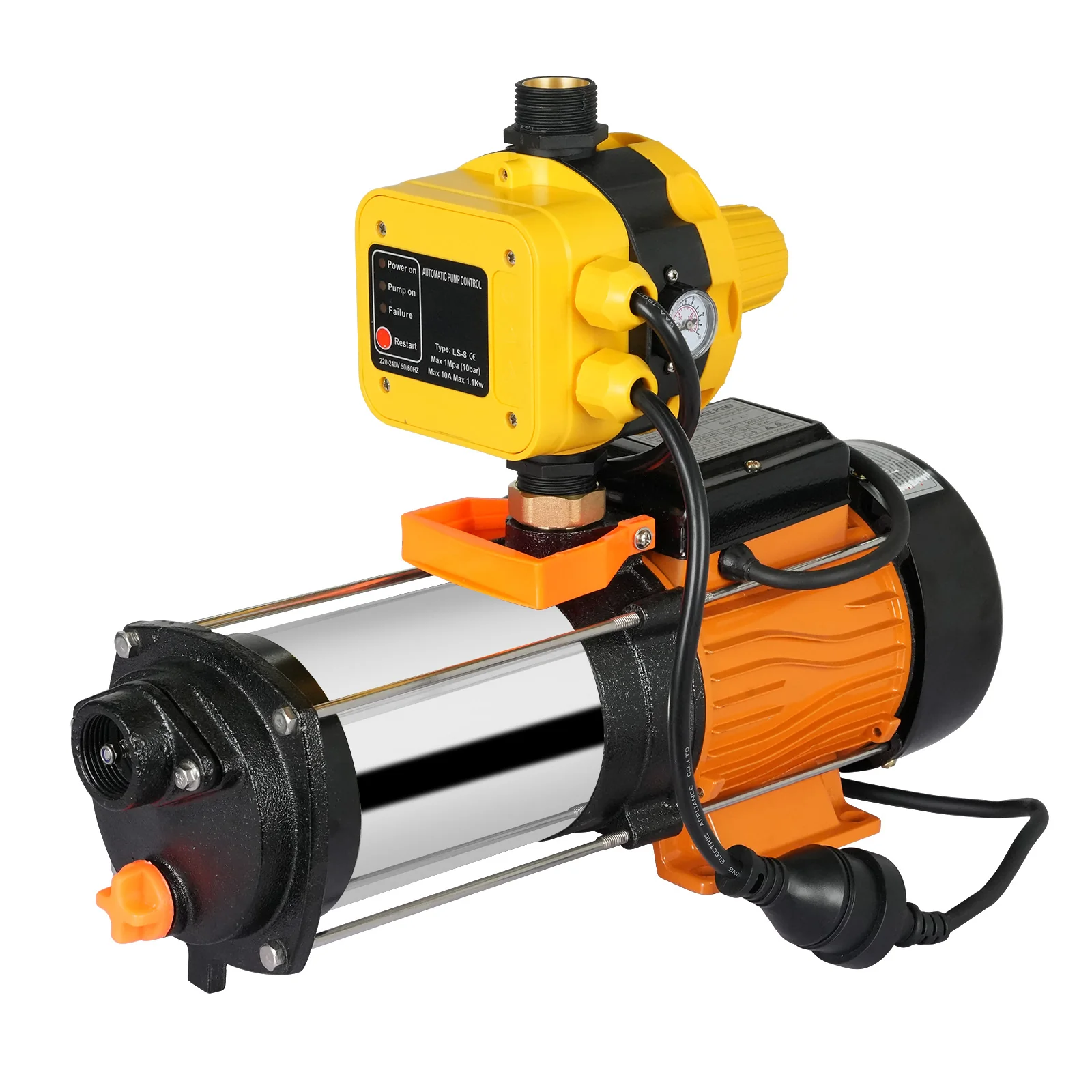 2500W Water Pump With Pressure Controller