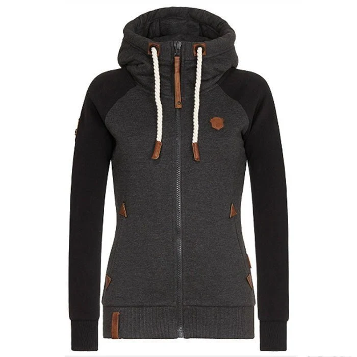 Damen Slim Fit Hoodie - Gemütlicher Fleece-Kapuzenpullover