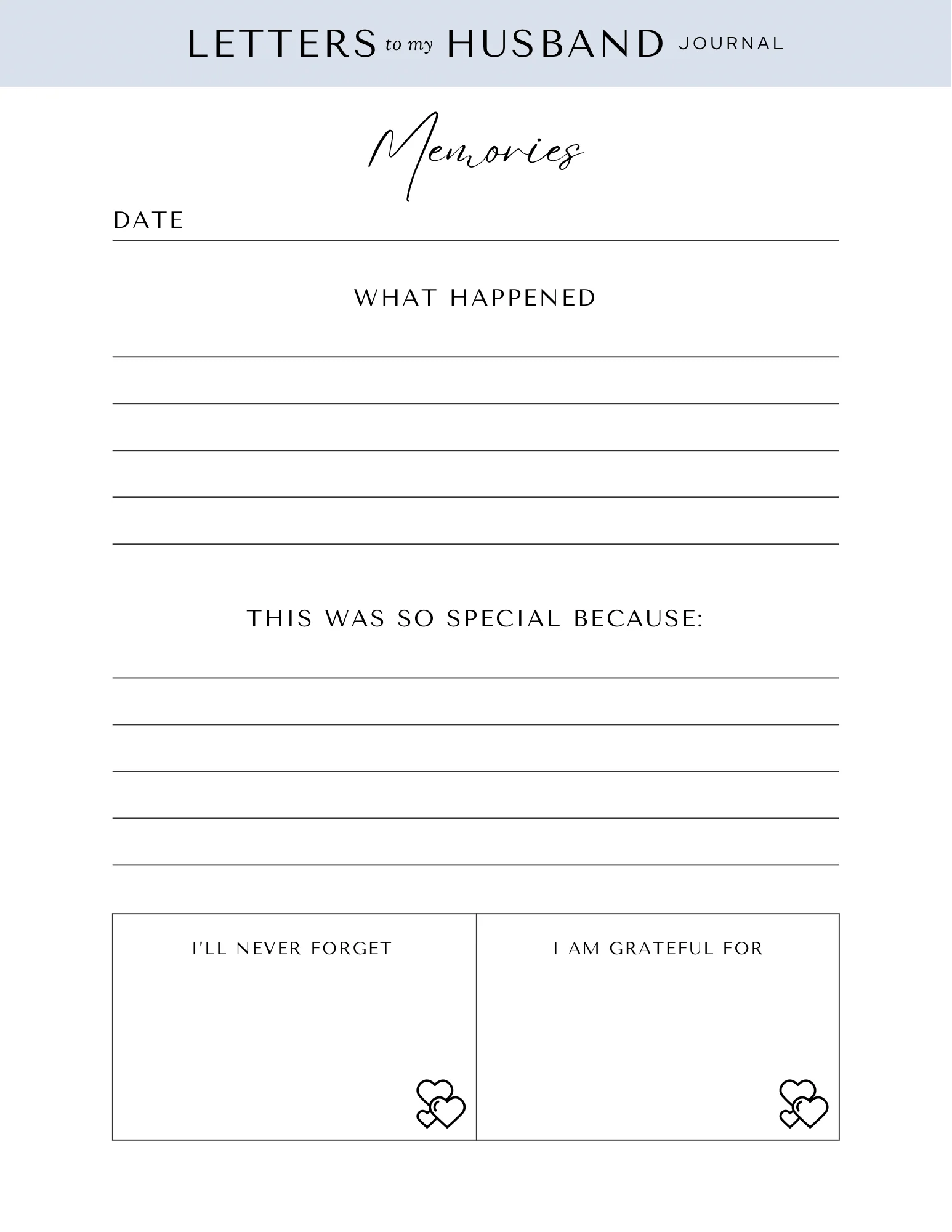 Letters to my Husband
