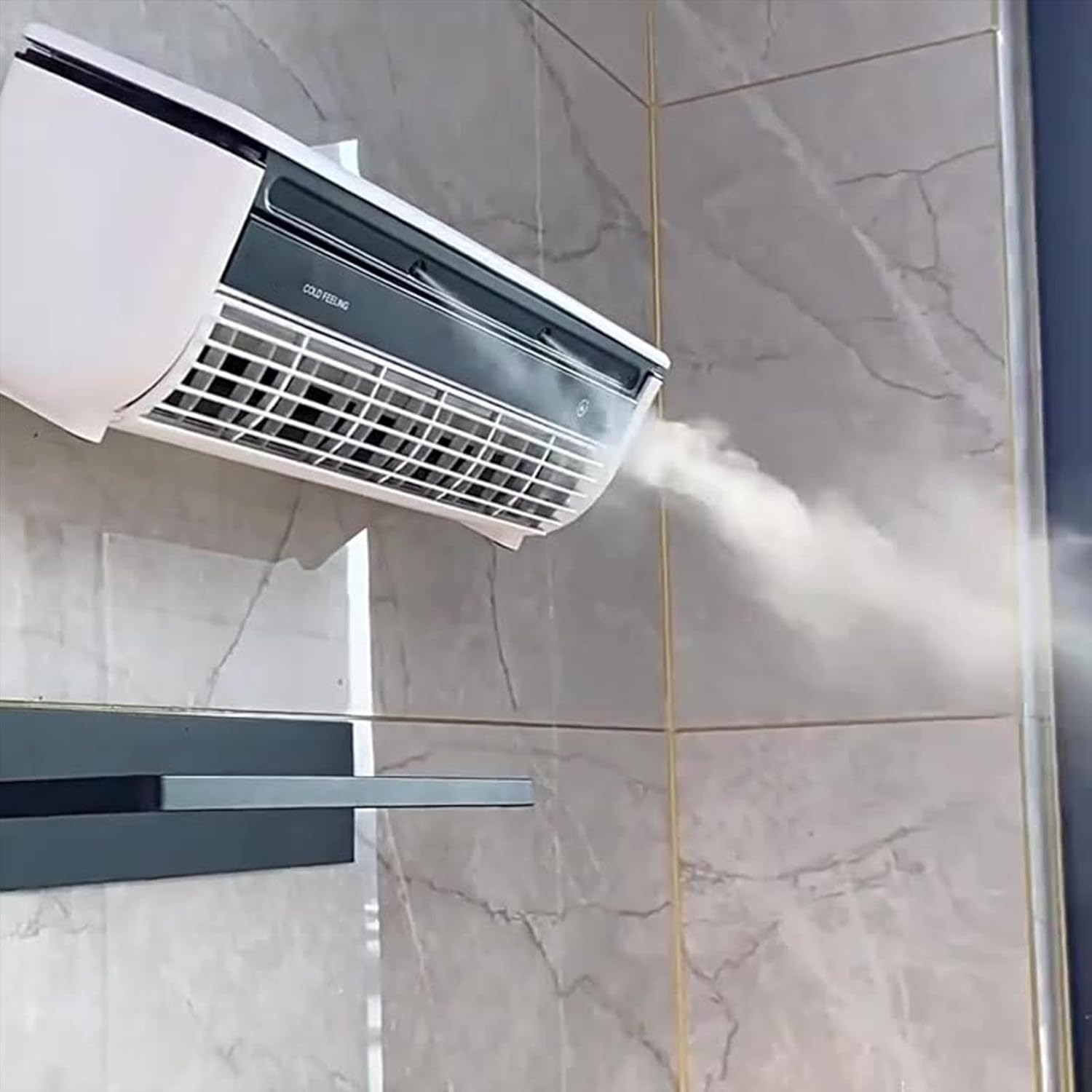 Luftkühler, tragbare Klimaanlage, Kühlventilator, 3 Geschwindigkeitsstufen mit kabellosem Laden, Verdunstungskühler für Innenräume, Schlafzimmer, Schlafzimmer