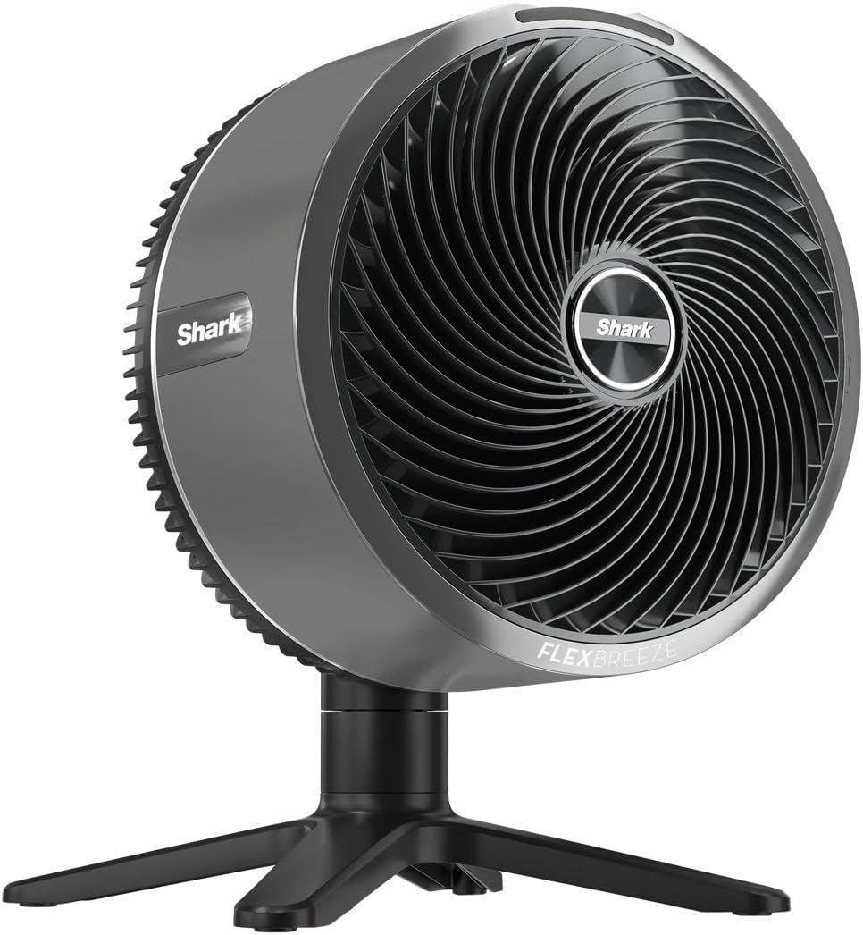 Shark FlexBreeze Ventilator Leise, Hybrid Ventilator Kabelgebunden & Kabellos, Tragbar, für Innen- und Außenbereich, UV- & Wasserbeständig, Ultraleistungsstark, Ultraleise, Weiß FA220EU
