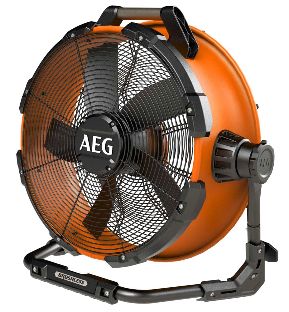 AEG Ventilator BDF18-0, Hybrid (18V & AC), bürstenlos, Durchmesser 57,5 cm, 6 Geschwindigkeitsstufen, speziell für große Flächen, ohne Akku