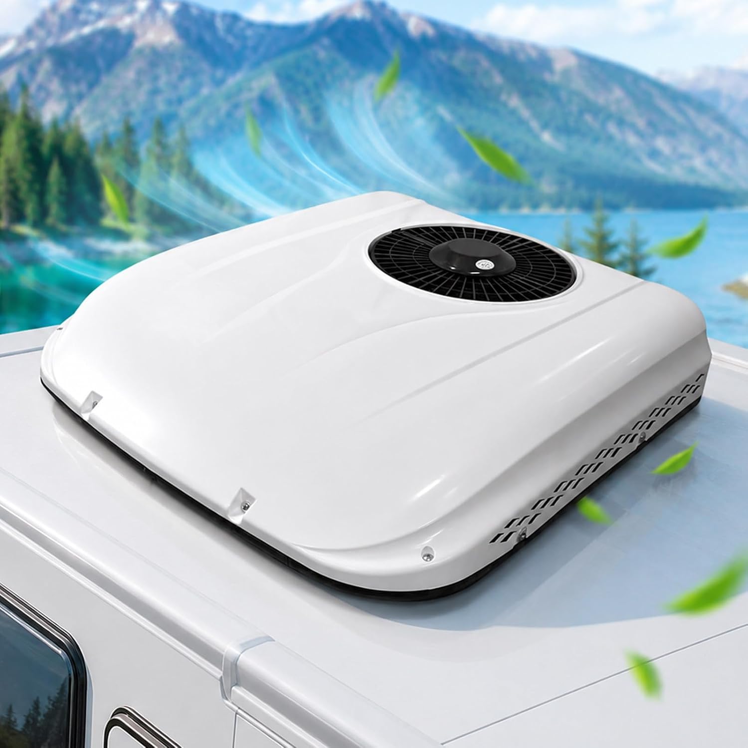 Dach-Standklimaanlage 12V/24V, Wohnmobil-Klimaanlage Mit DC-Inverter-Kompressor, Unterspannungsschutz Und 1600W-1800W Kühlung Für LKW, Camper Und Wohnmobil 24V