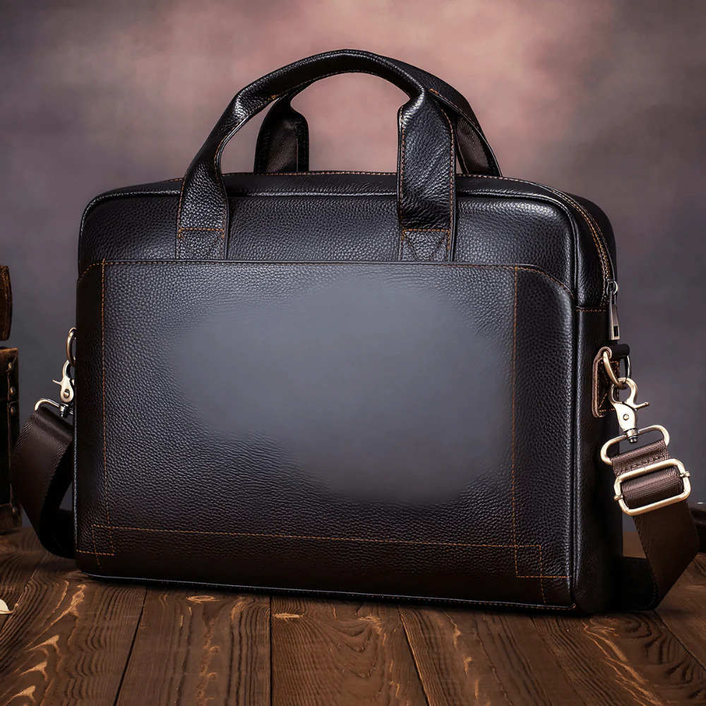 Men's Leather Briefcase | Elegant, Timeless Leather Bag for Success