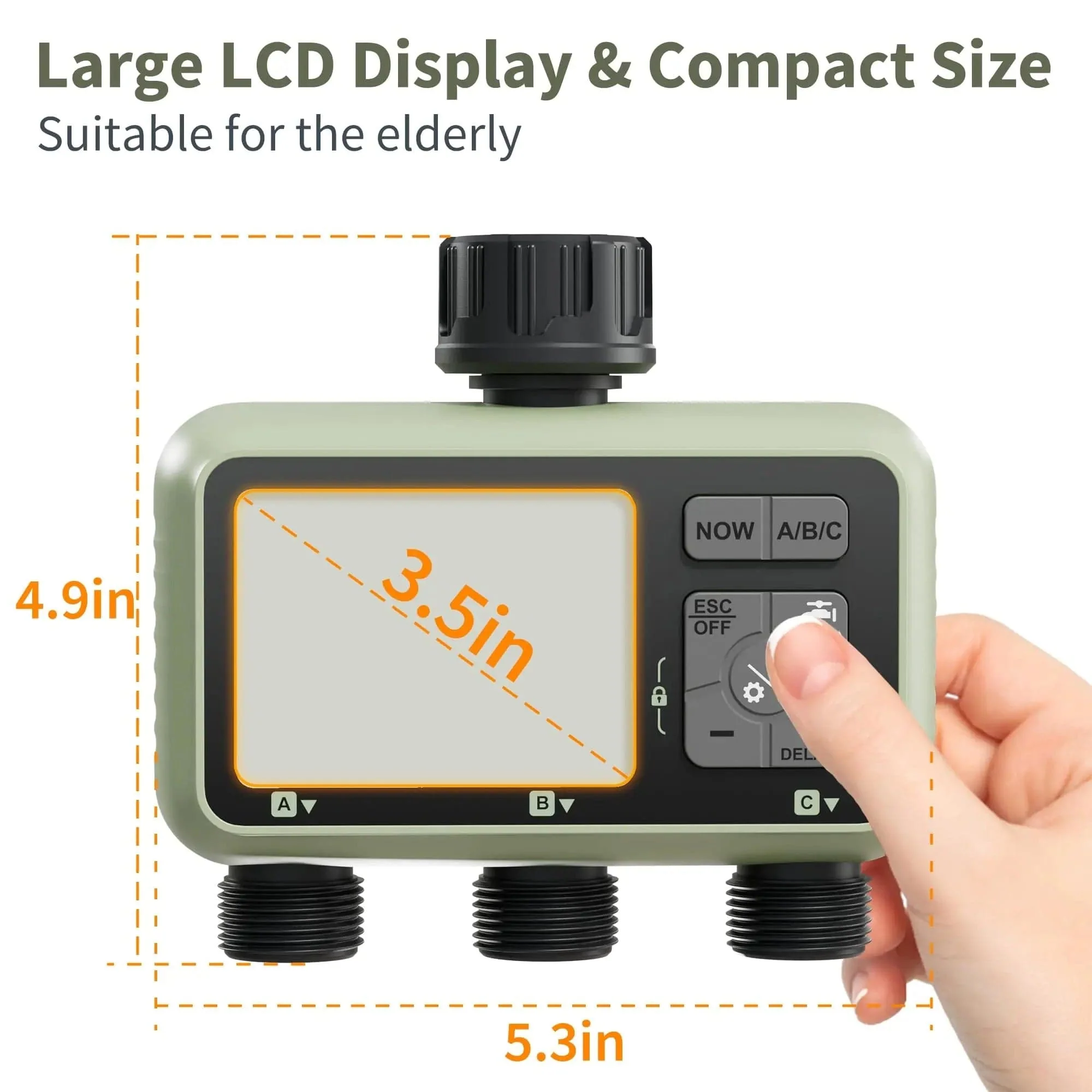 3-Zone Garden Irrigator Water Timer