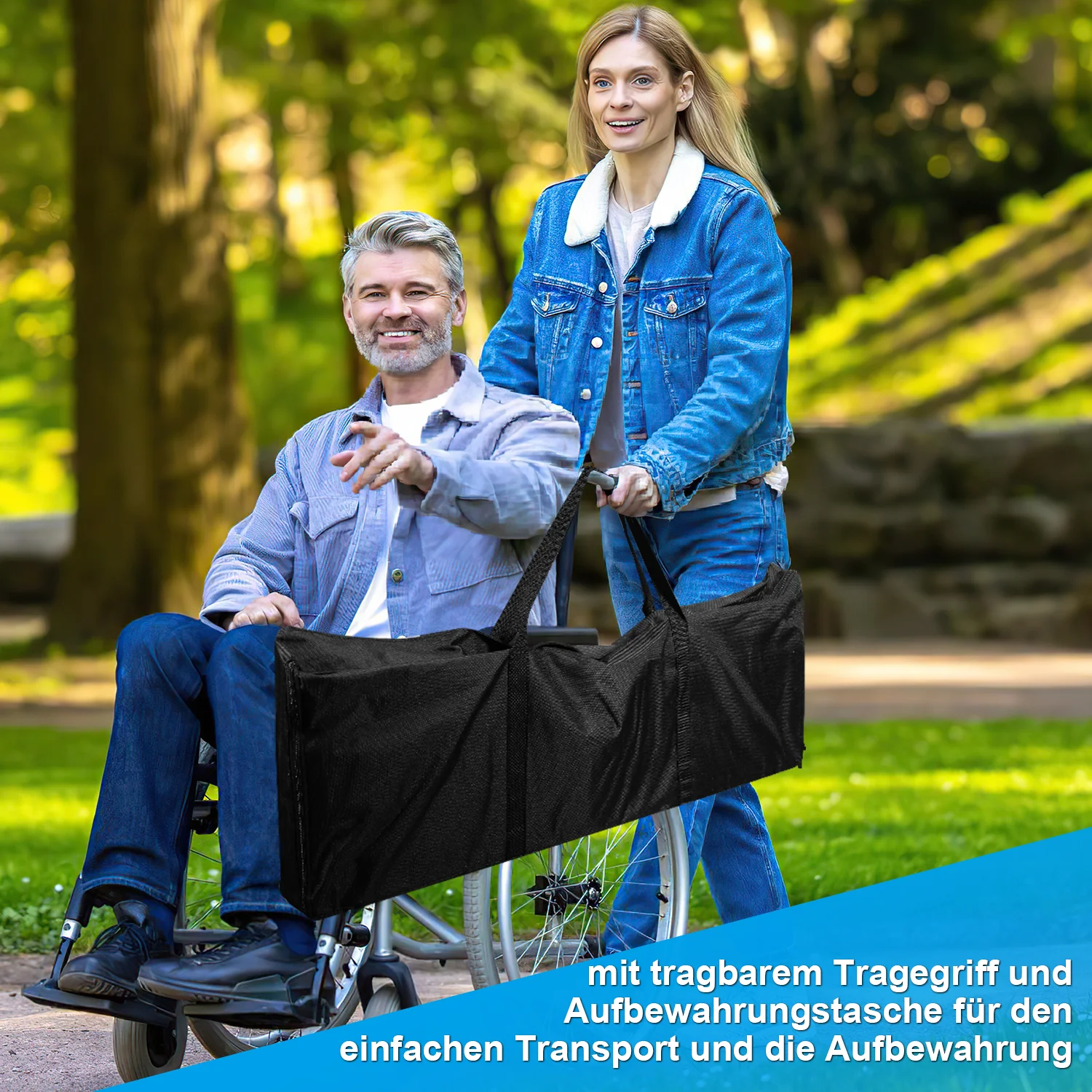 Sonnewelt 2x Rollstuhlrampe Aluminium Auffahrrampe bis 300 kg