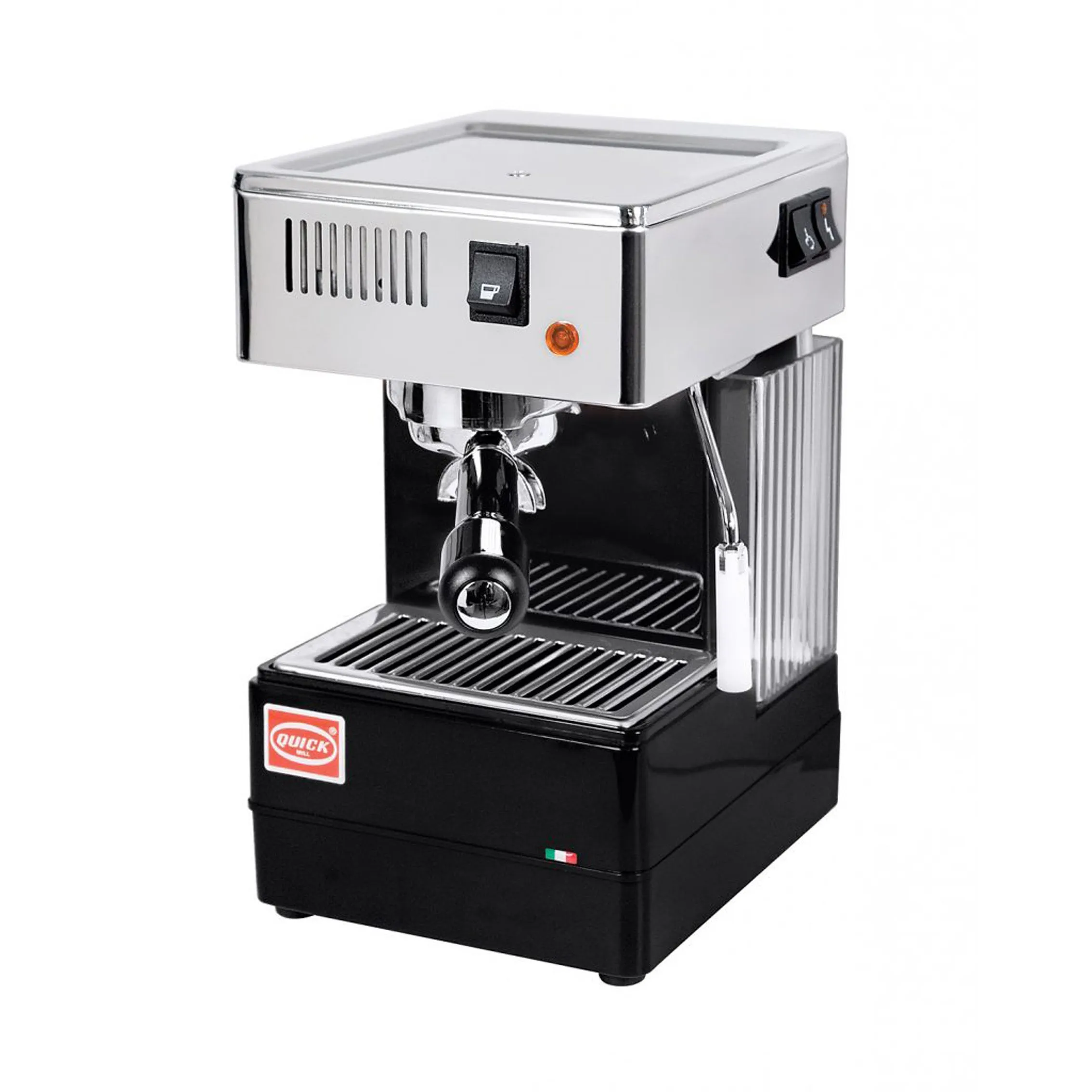 2025 Quick Mill Stretta zwarte espressomachine - Koffiewereld