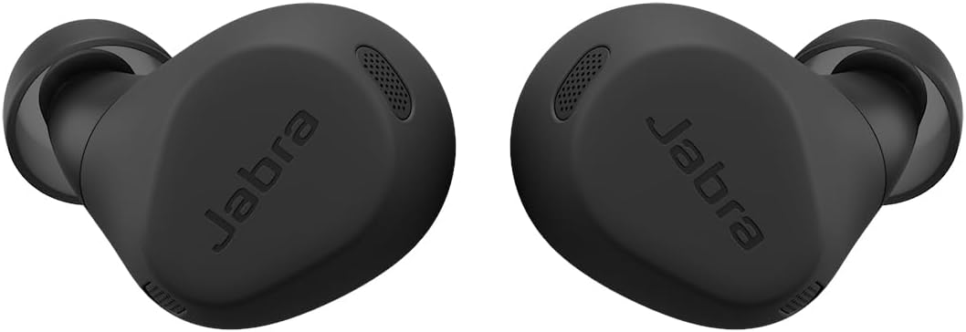 Jabra Elite 8 Active schnurlose In-Ear-Bluetooth-Kopfhörer mit adaptiver, hybrider aktiver Geräuschunterdrückung (ANC) und 6 eingebauten Mikrofonen, Wasser- und schweißresistent - Schwarz