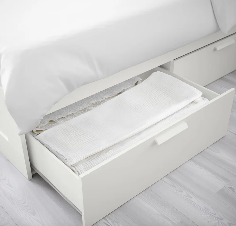 2025 IKEA HEMNES dagbed met 3 opberglades ?C Wit, 80 x 200 cm, ruimtebesparend en veelzijdig