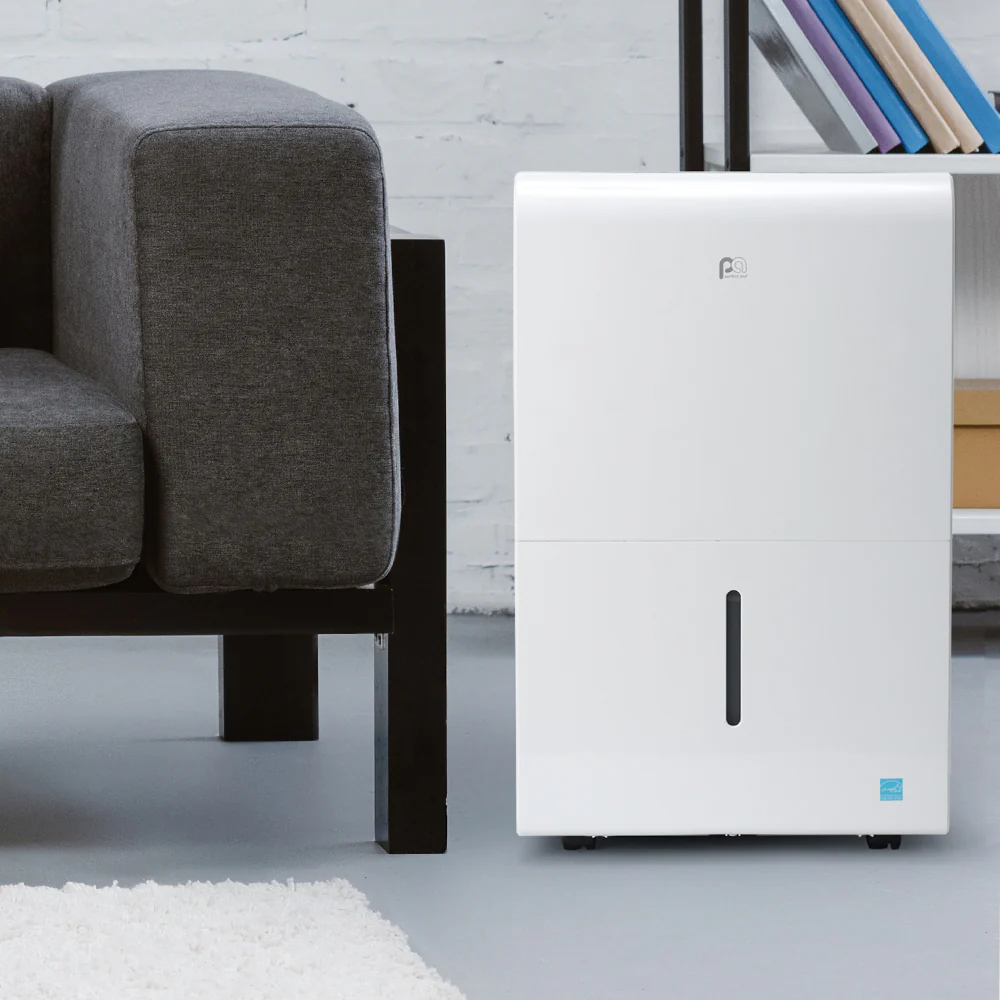 50-Pint ENERGY STAR Luchtontvochtiger met continue afvoer, ultrastille werking �C ideaal voor grote ruimtes en kelders