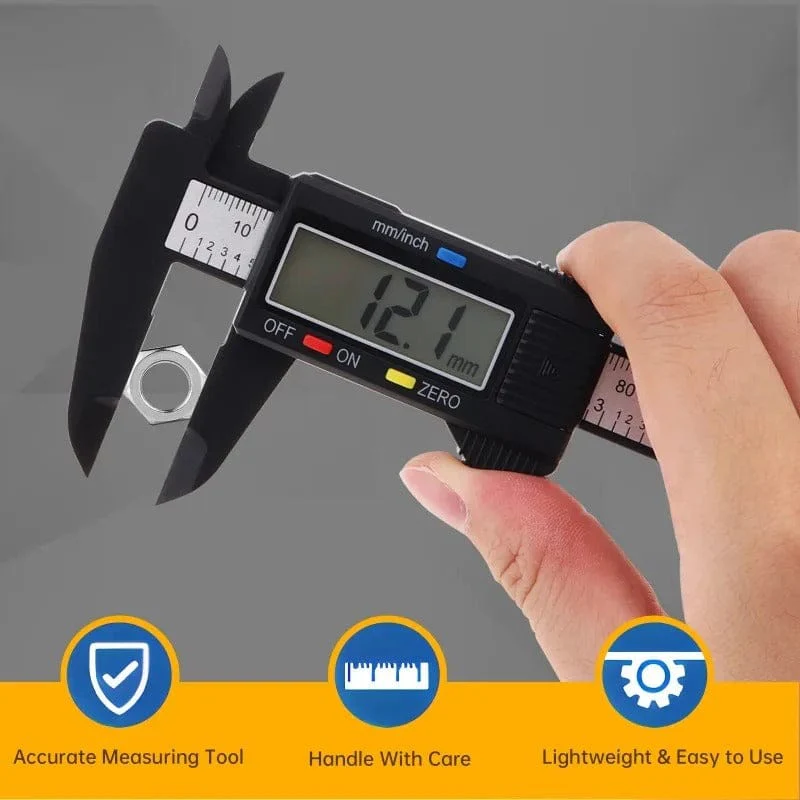 150mm Electronic Digital Caliber LCD Display Vernier Micrometer Gauge with Storage Box