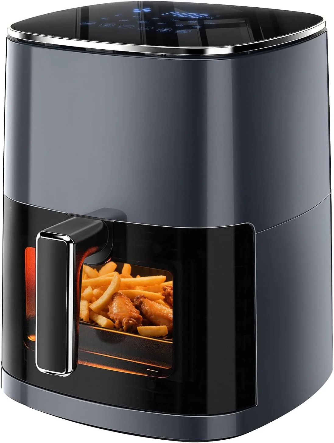 Simple Deluxe 10-in-1 Air Fryer Oven 12.6 Qt, Digital Preset Airfryer with Visible Window