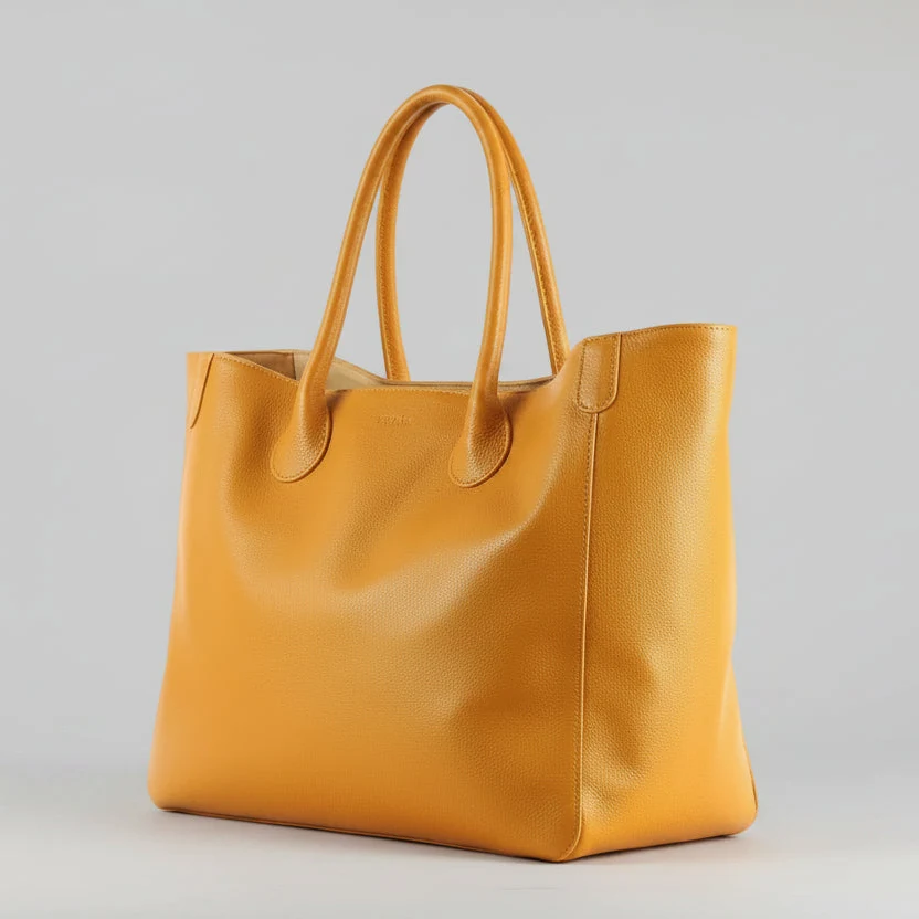 Oversized Large Classic Top Grain Leather Tote Bag