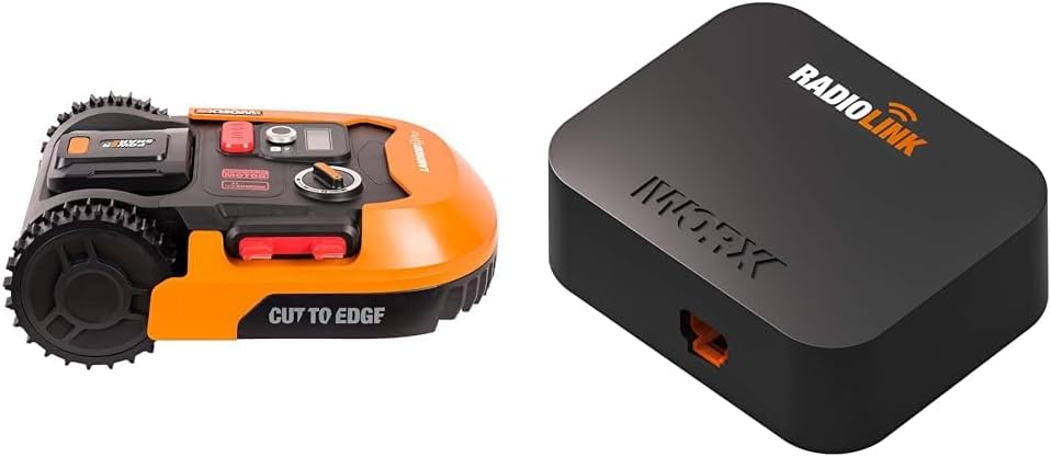 WORX Landroid M WR141E robotmaaier/accugrasmaaier voor kleine tuinen tot 500 m2/zelfrijdende grasmaaier voor een nette gazonsnit, veelkleurig