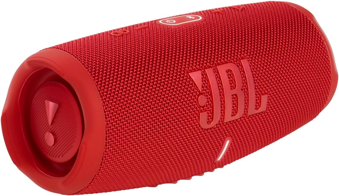 JBL Charge 5 Bluetooth-Lautsprecher in Schwarz �C Wasserfeste, portable Boombox mit integrierter Powerbank �C Eine Akku-Ladung f��r bis zu 20 Stunden kabellosen Musikgenuss