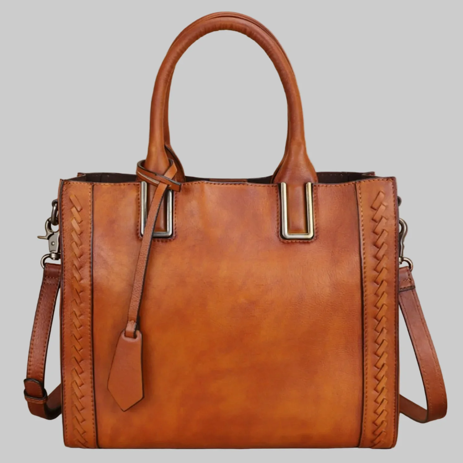 Small Handmade Top Grain Leather Handbag Satchel