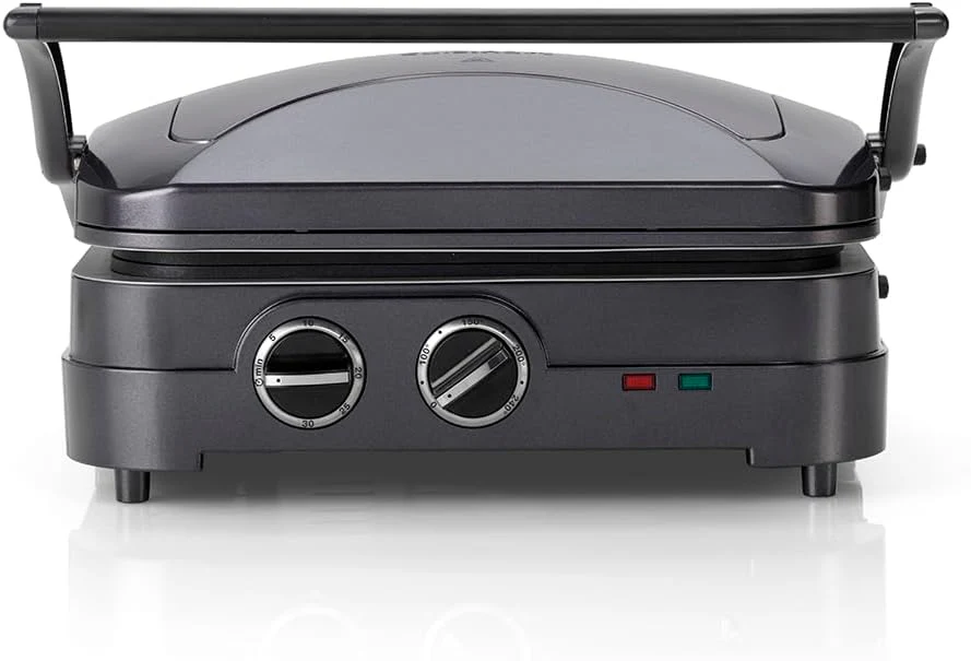 Cuisinart Hot Plate Entertaining Grill & Griddle | XL Elektrische Plancha Grill, Teppanyaki Grillplaat voor thuis | Afneembare plaat met antiaanbaklaag, 2-zone temperatuurregeling tot 260��C