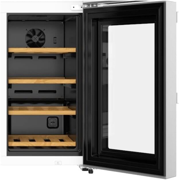 PKM Wolkenstein WCD 595 EWTS NF Cross Door Kühl-Gefrierkombination | 606 L | Mit Weinkühlschrank | Granitoptik | NoFrost | Display mit Touch Control | Triple Fresh mit Moist & Dry Zone