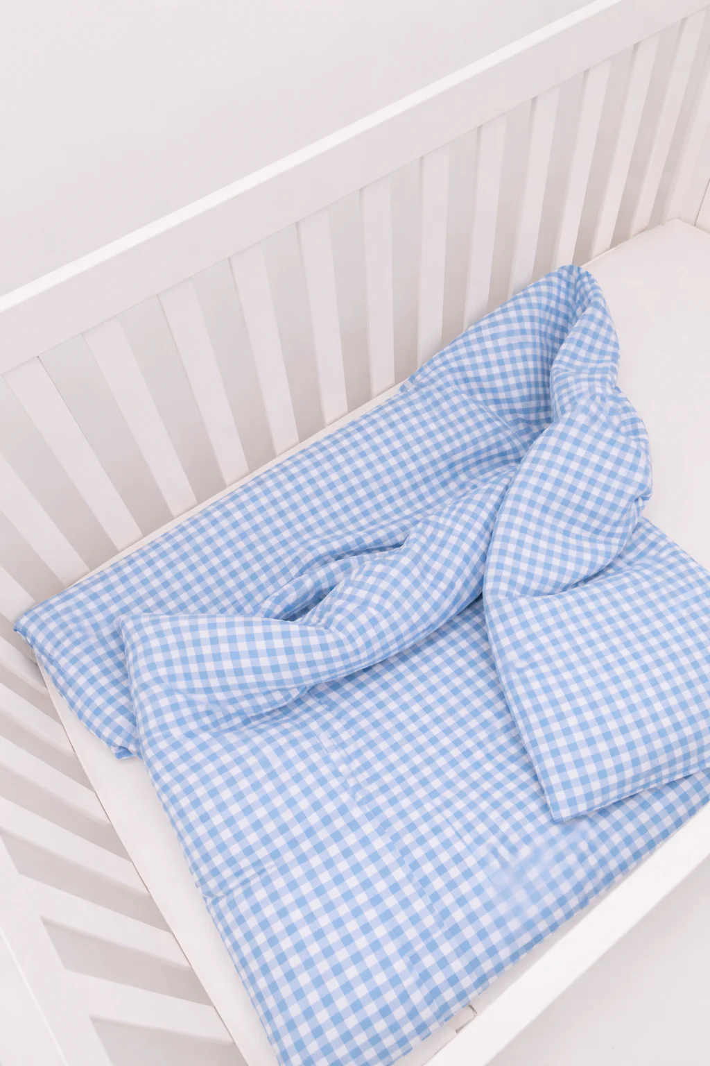 Black Gingham Crib Quilted Blanket