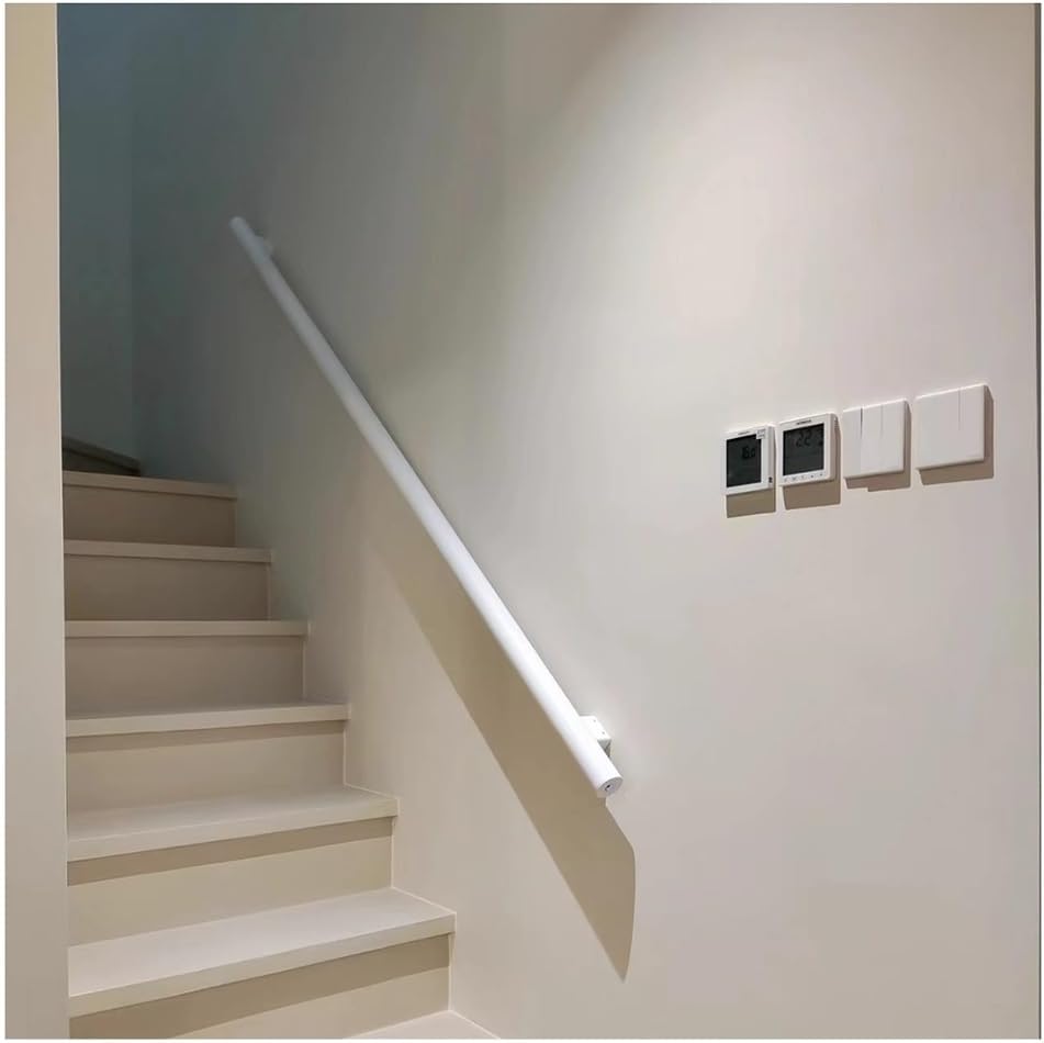 LED il Kit – Aluminium-Griffstange mit Licht – beleuchtetes Kabelgeländer – Wandmontage Sicherheit il für Innentreppen – moderne Heimdekoration
