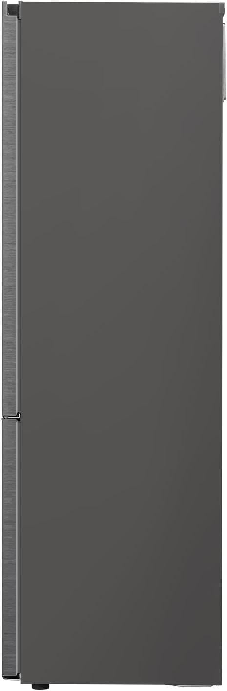 LG GBV22NCCEP Kühl-/Gefrierkombination – Smart Inverter Compressor, Total No Frost, Modern Flat Door Design, Matt Schwarz Metallic, Energieeffizienz A
