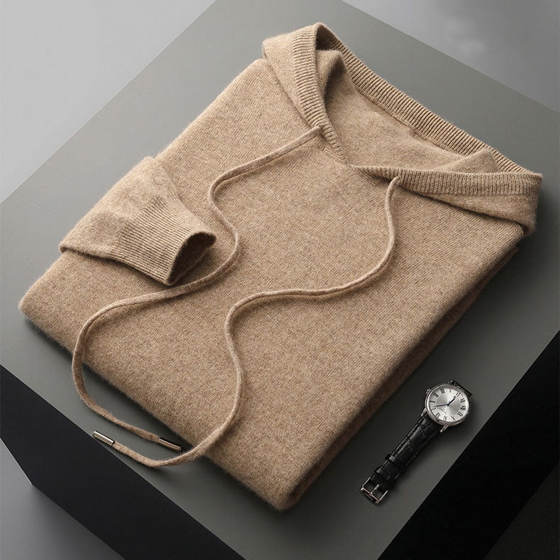 Kaschmir-Hoodie �C 100 % Merinowolle
