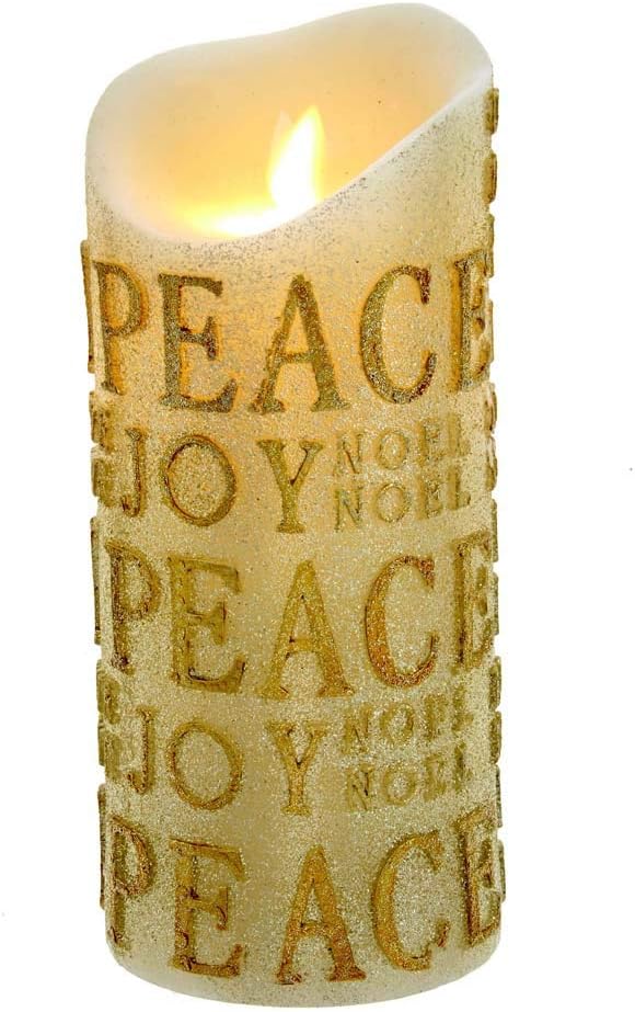 Kurt S. Adler Gold Flacker-Flame batteriebetriebene Kerze, 20,3 cm, Mehrfarbig
