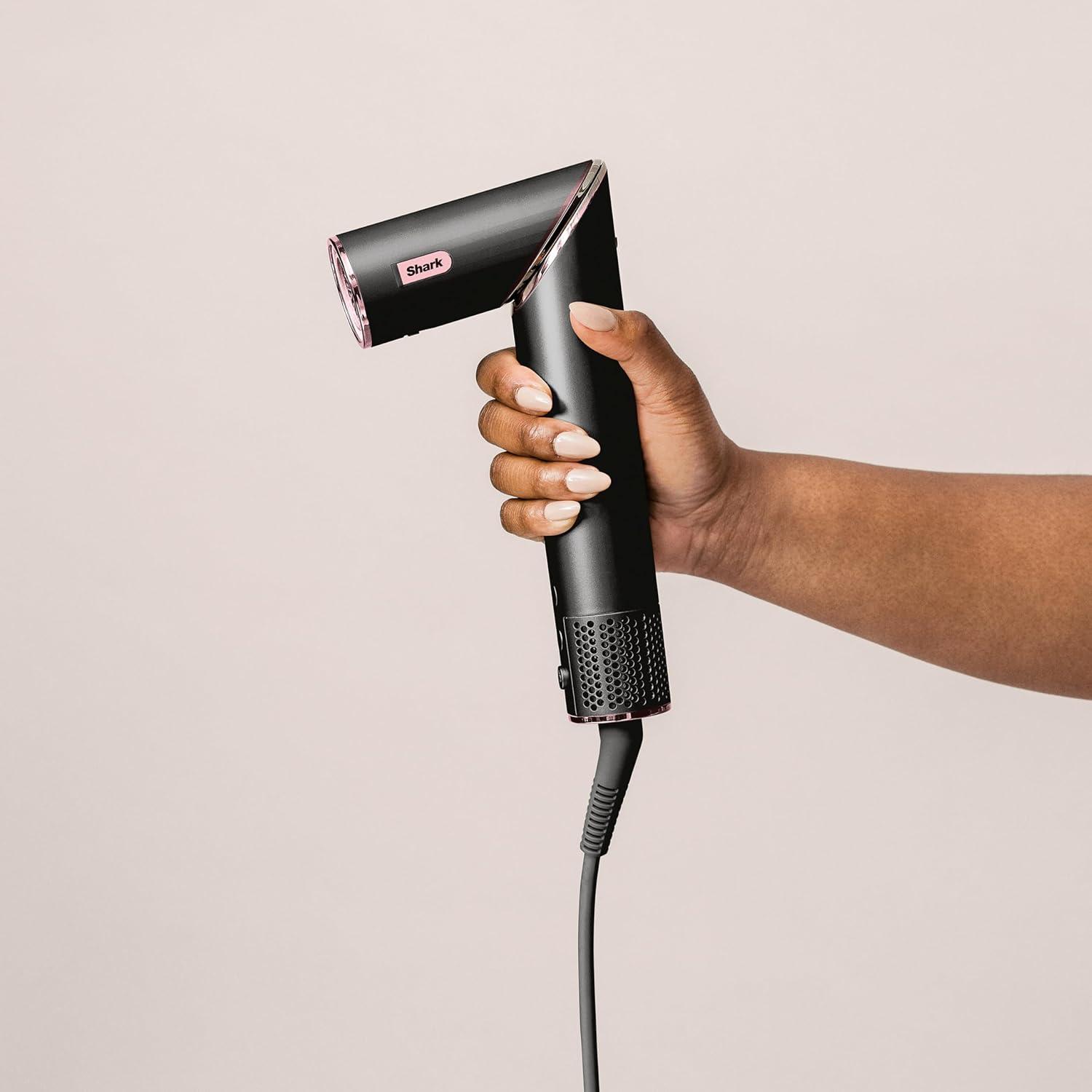 Shark FlexStyle 5-in-1 Luftstyler & Haartrockner, Auto-Wrap-Lockenaufsatz, Paddle-Bürste, Ovalbürste, Konzentrator, Diffusor, Aufbewahrungskoffer, Keine Hitzeschäden, Schwarz/Roségold, HD440EU