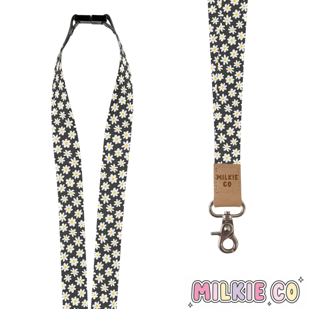 Daisy Days Fabric Lanyard