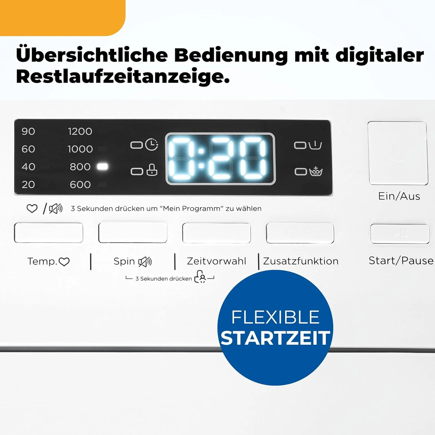 Exquisit Toplader Waschmaschine, 7,5kg Füllmenge, Waschmaschine schmal, Energieklasse A, 1200 U/Min, Startzeitvorwahl, Kurzprogramm, LTO51207-030A weiss