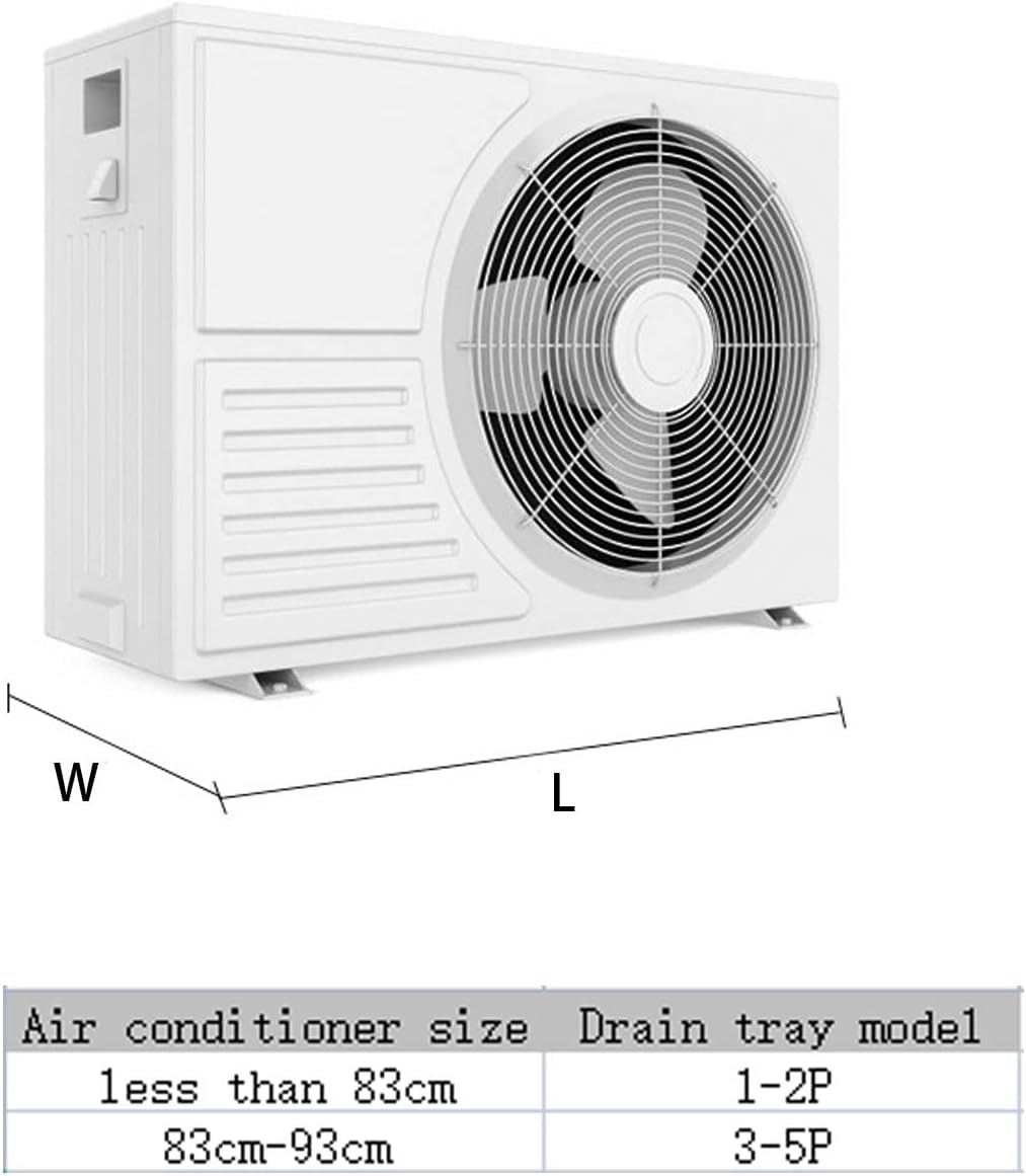 Universal Edelstahl Tropfschale für Klimaanlagen Monoblock Outdoor Kondensatablaufschale (Größe B) Wassersammellösung für effiziente Wechselstromleistung