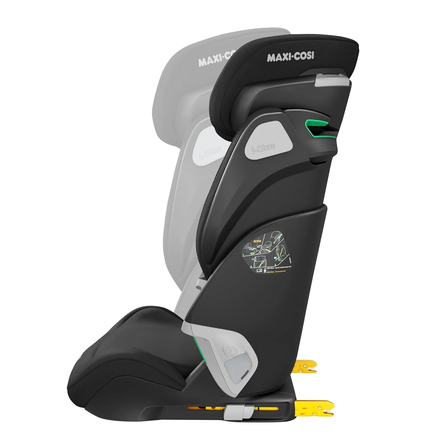 Maxi-Cosi Kore Pro i-Size Kindersitz, 3.5–12 Jahre, 100–150 cm, ClickAssist Licht, Verstellbare Höhe/Breite, Side Protection System+, Authentic Cognac