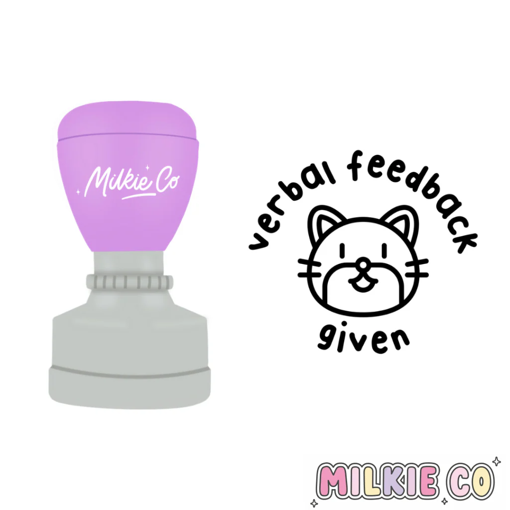'Verbal Feedback Given' Stamp (Modern)
