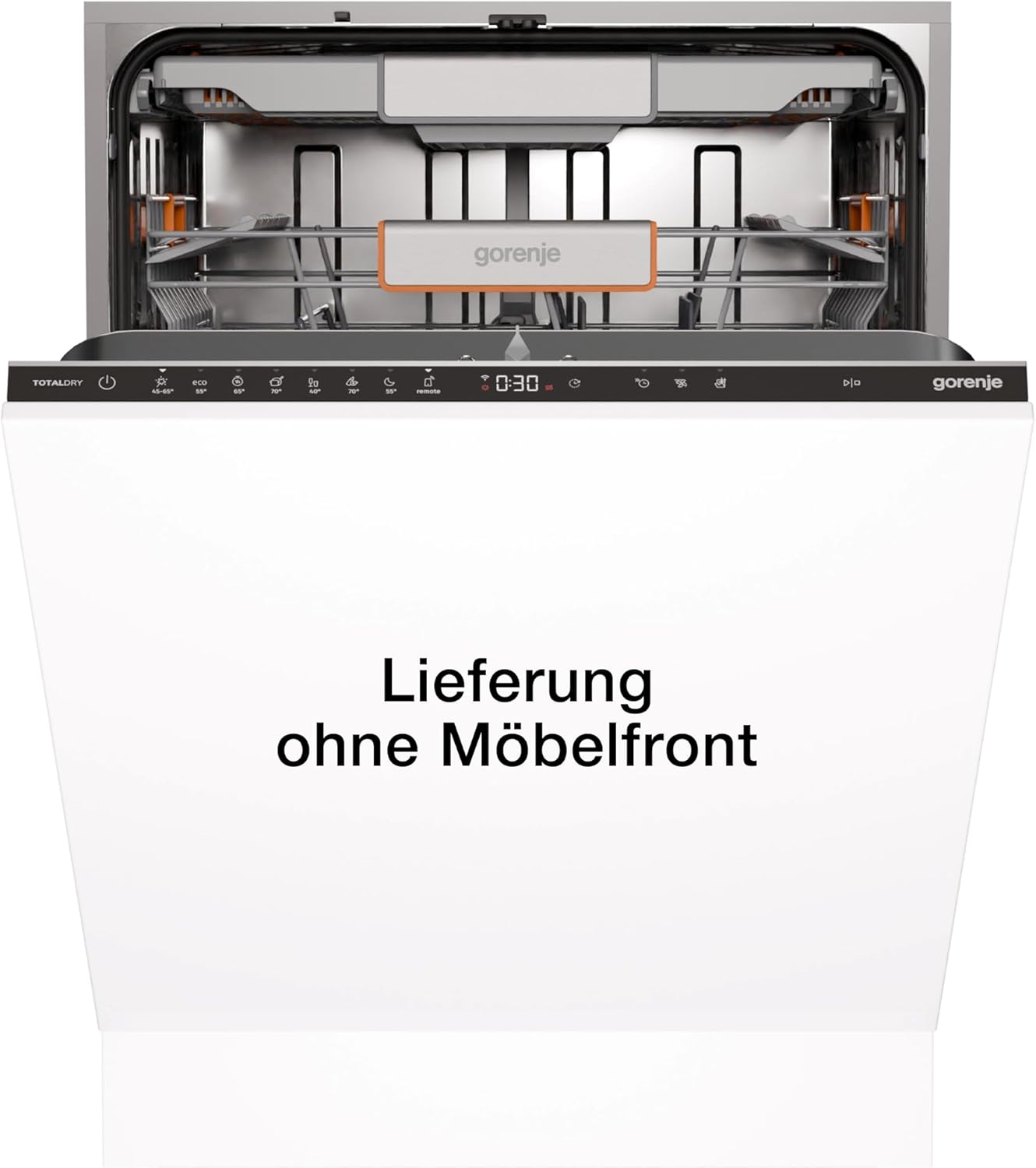 Gorenje GV663A66 Geschirrspüler/Einbaugerät FRONT NICHT ENTHALTEN/Made in EU/60 breite/16 Maßgedecke/8 Programme/TotalDry/Nachtprogramm/Status LED Licht/EEK: A-10%/Einbaumaße (HxBxT): 82 x 60 x 55,5cm