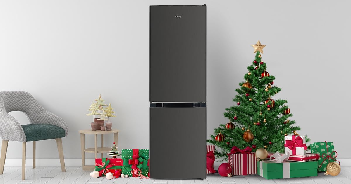 CHIQ CTT107BC Kühlschrank Klein 107 Liter, Höhe 84cm, Tiefe 55cm, Platzbedarf nur 0,3 ㎡, Mikro-Gefrierfach, Vario Box, 7 Temperaturregelstufen, geräuscharm, 87 kWh/Jahr, Schwarz