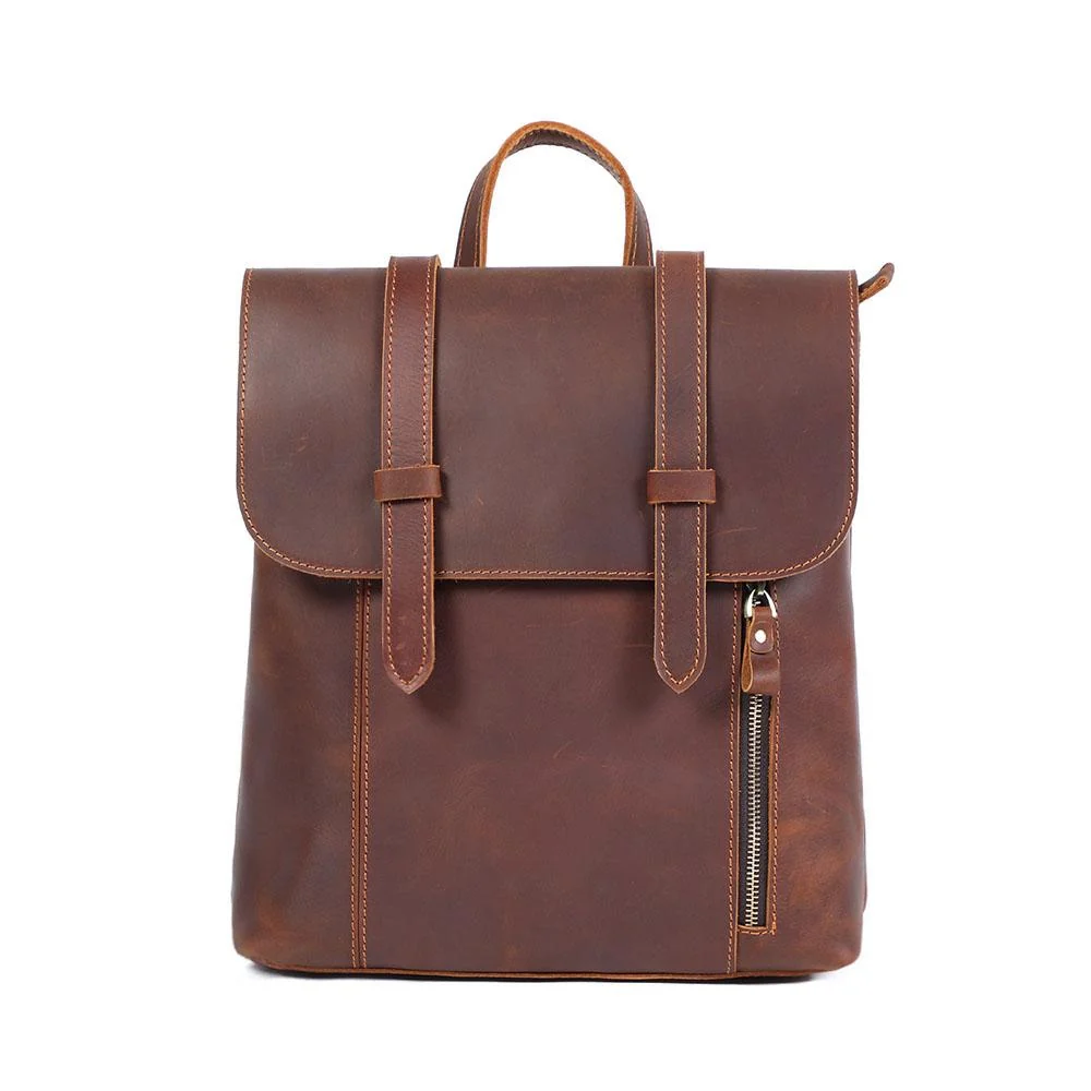 Small Leather School  Backpack