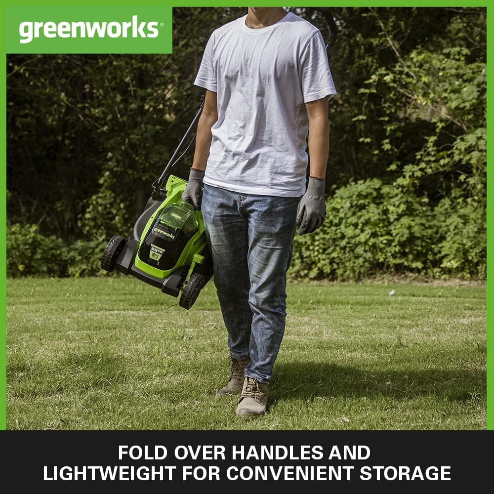Greenworks 48V (2x24V) Selbstfahrender Akku Rasenmher f��r groe Flchen bis zu 480m, 46cm Schnittbreite, 55L Sack PLUS zwei 4Ah-Akkus und Doppelladegert GD24X2LM46SPK4X