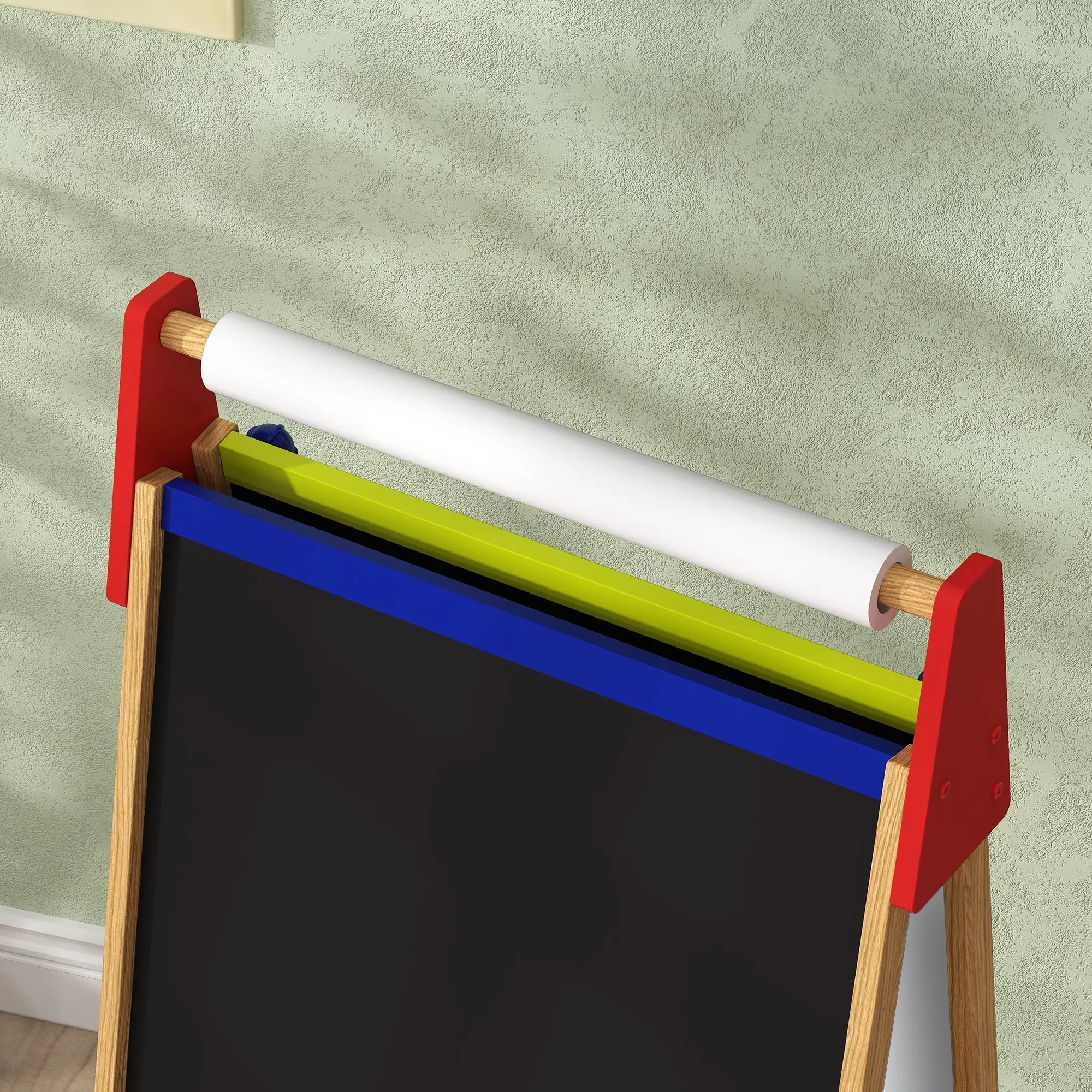 AIYAPLAY 3-in-1 kindertafel in hoogte verstelbaar �C natuurhout