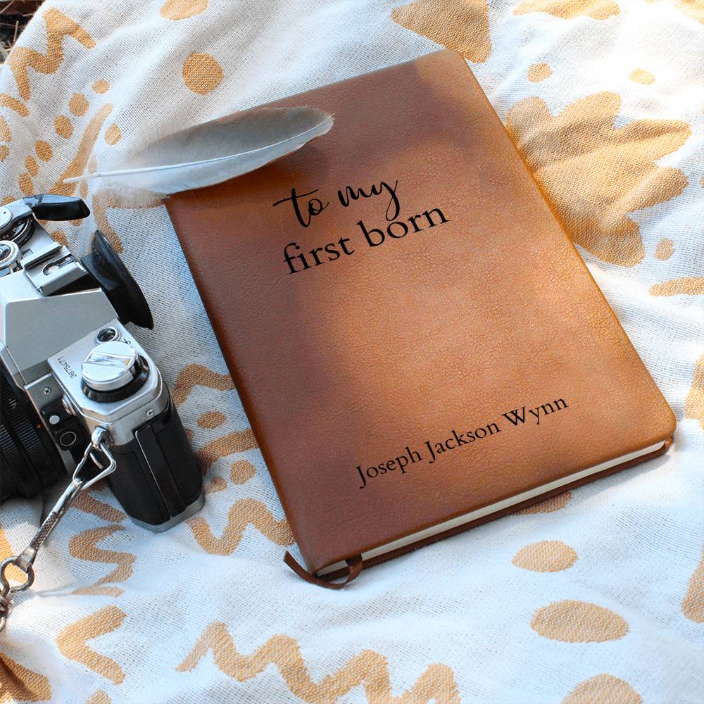 Personalized Leather Journal for New Moms, Personalized New Mom Gift, Personalized Mom Journal