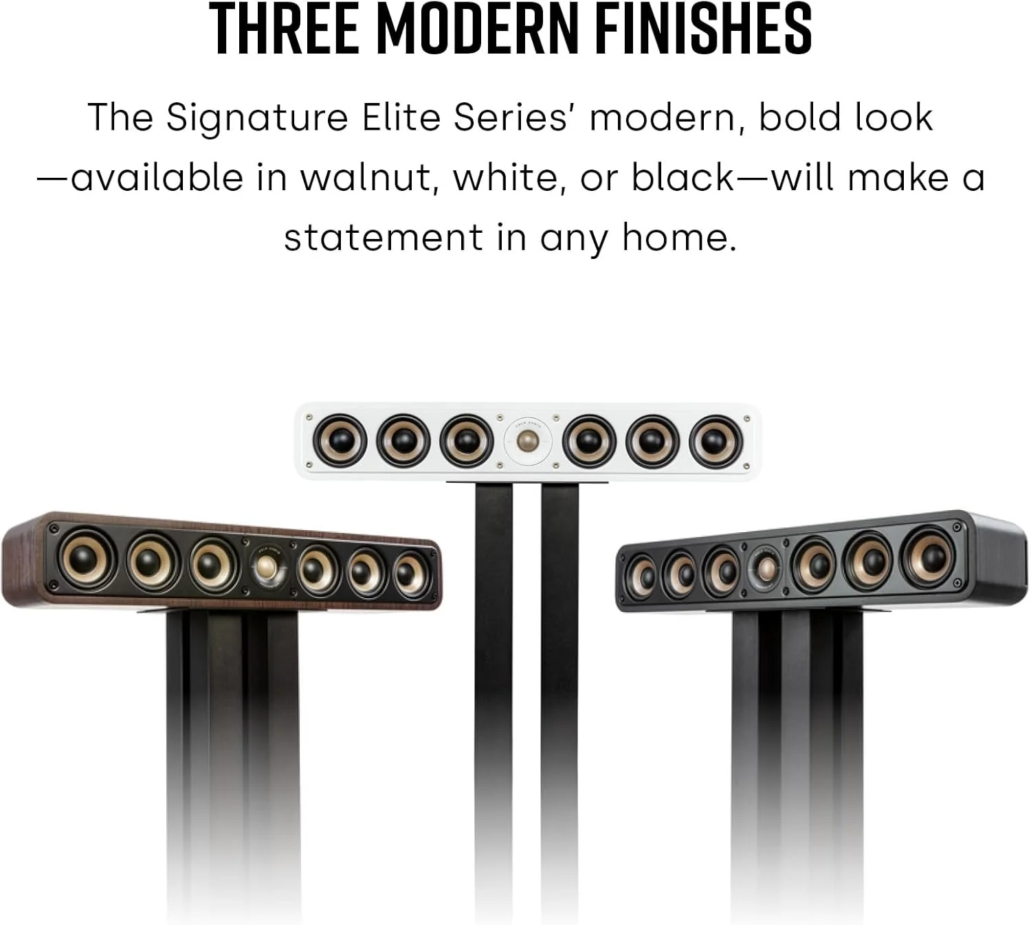 Polk Audio SIGS35CELWT Signature Elite ES35 middenluidspreker, slanke, hogeresolutie middenluidspreker, Hi-Res-gecertificeerd, Dolby Atmos- en DTS:X-compatibel, wit