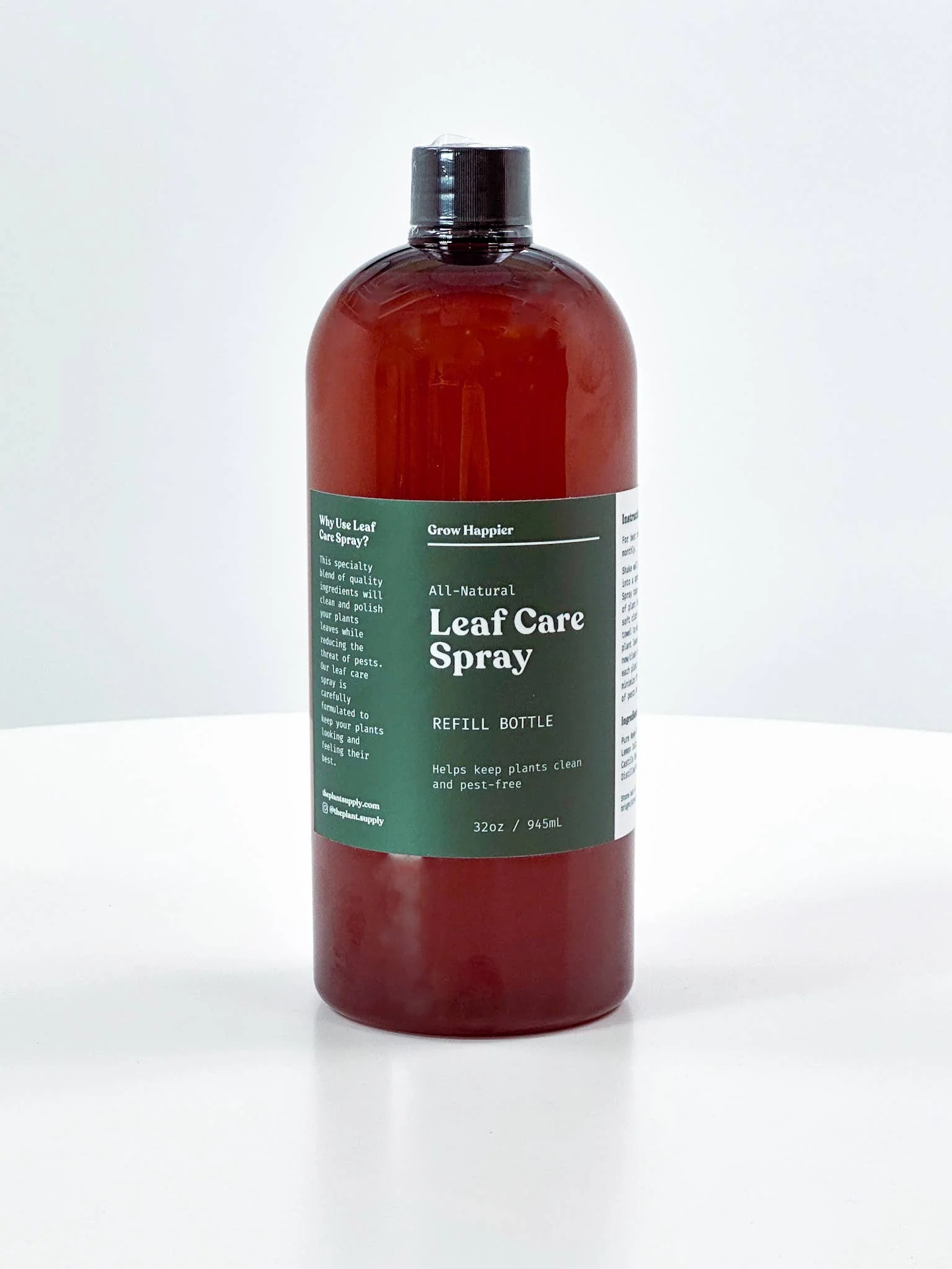 Leaf Care Spray - 8oz l Plant Leaf Cleaner and Shine: 8 oz Spray Bottle