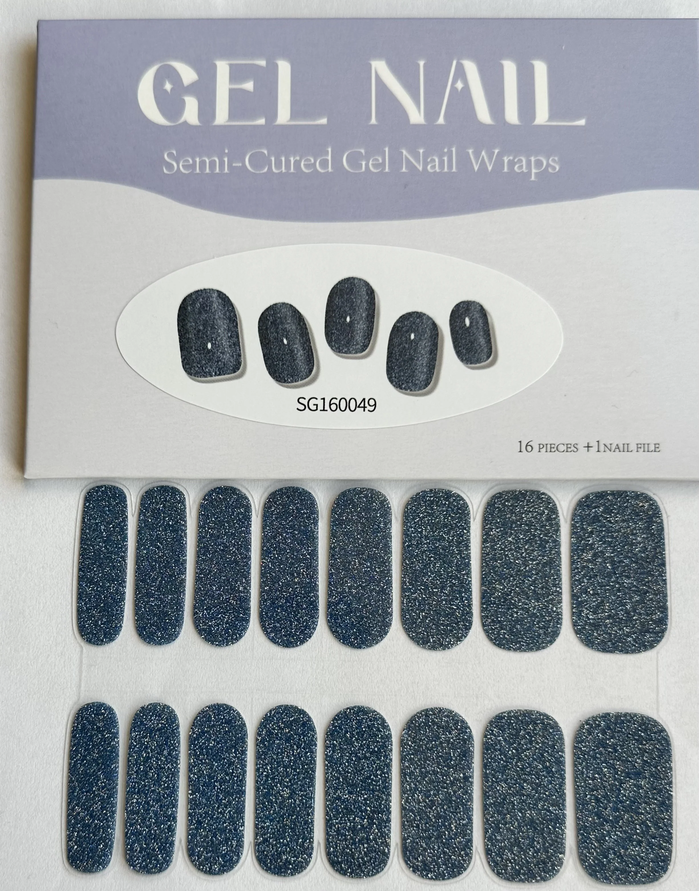 Blue Jeans Glitter Gel