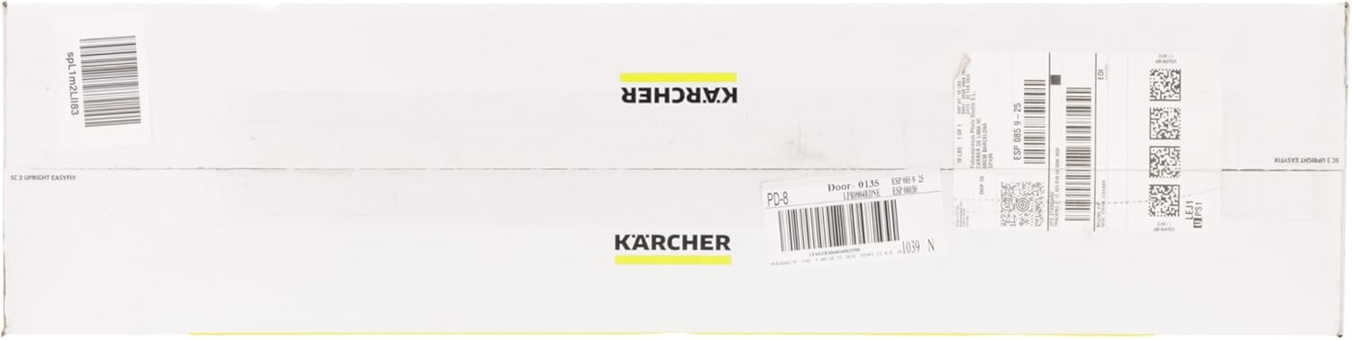 Krcher Dampfreiniger SC 3 Upright EasyFix, Aufheizzeit: 0,5 min., Flchenleistung: ca. 60 m, Tank: 0,5 l, Heizleistung: 1.600 W, mit Bodendüse, Bodentuch, Teppichgleiter, Entkalkungskartusche