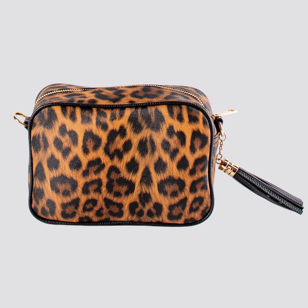 Briony Crossbody Bag Leopard Print | Brown