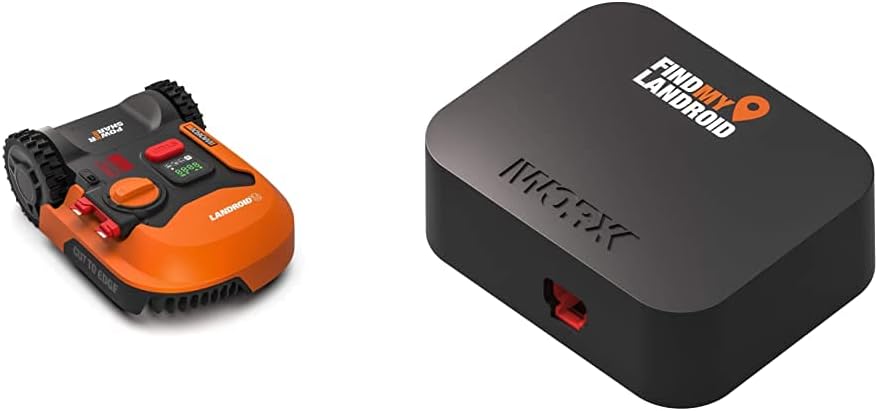 WORX Landroid M WR141E robotmaaier/accugrasmaaier voor kleine tuinen tot 500 m2/zelfrijdende grasmaaier voor een nette gazonsnit, veelkleurig