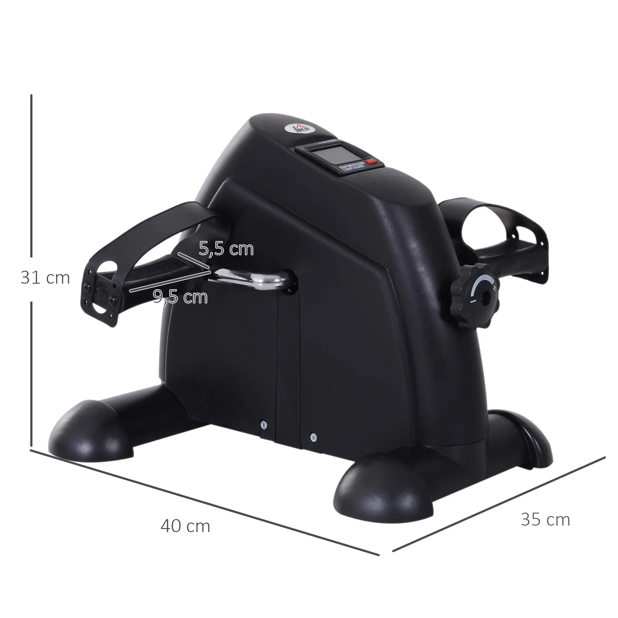 HOMCOM Mini Biketrainer met LCD-display, verstelbare weerstand